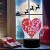 DIY Diamond Painting 7 Color Night Light Lamp Home Decoration Ornament Gift Kit(Heart)