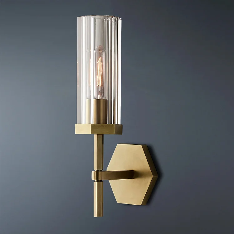 Short Torch lambert Gold Modern Wall Sconce Vjlight