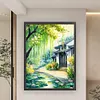 Willow Cottage-14CT Stamped Cross Stitch 45*60cm/17.72*23.62in (Big Size) tapestrymarket