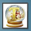 Diamond Painting -5D Full Round Drill Xmas Alphabet Ball T
