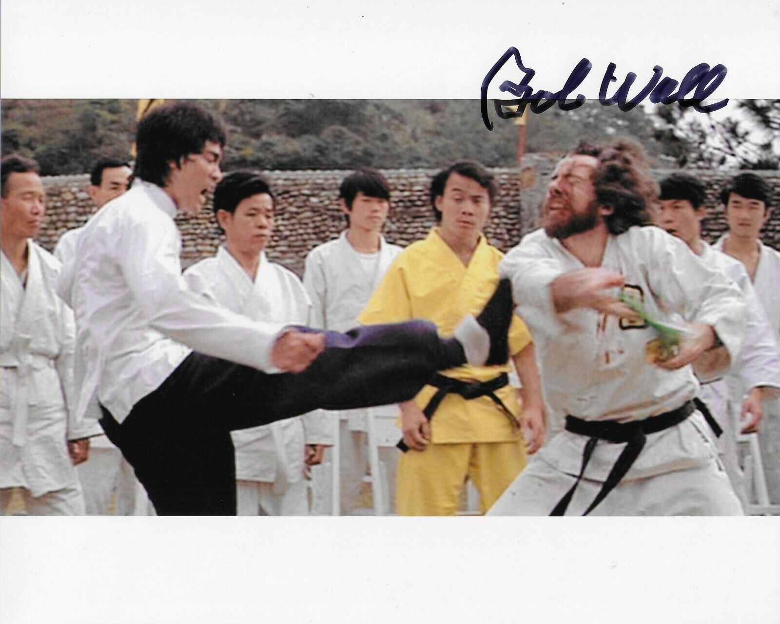 Bob Wall Enter the Dragon Original Autographed 8X10 Photo Poster painting #3