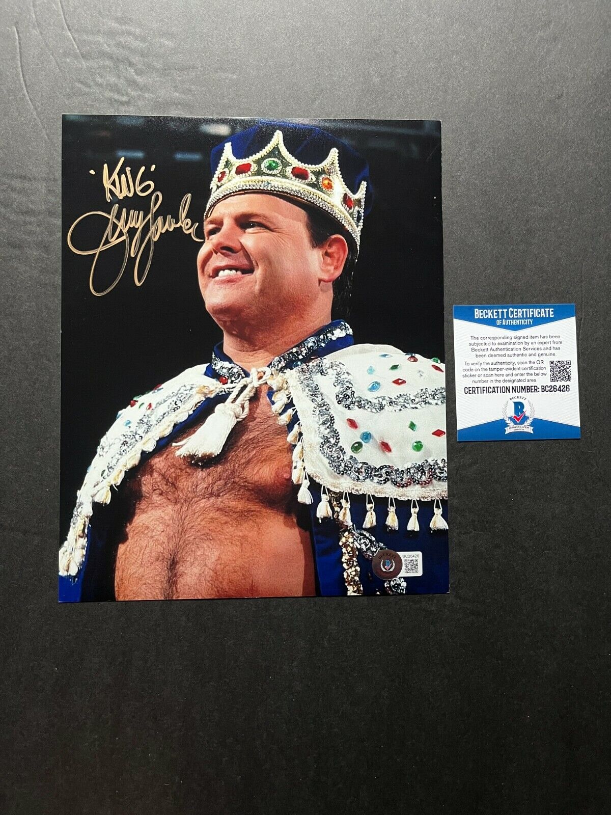 Jerry King Lawler Hot signed autographed WWE legend 8x10 Photo Poster painting Beckett BAS coa