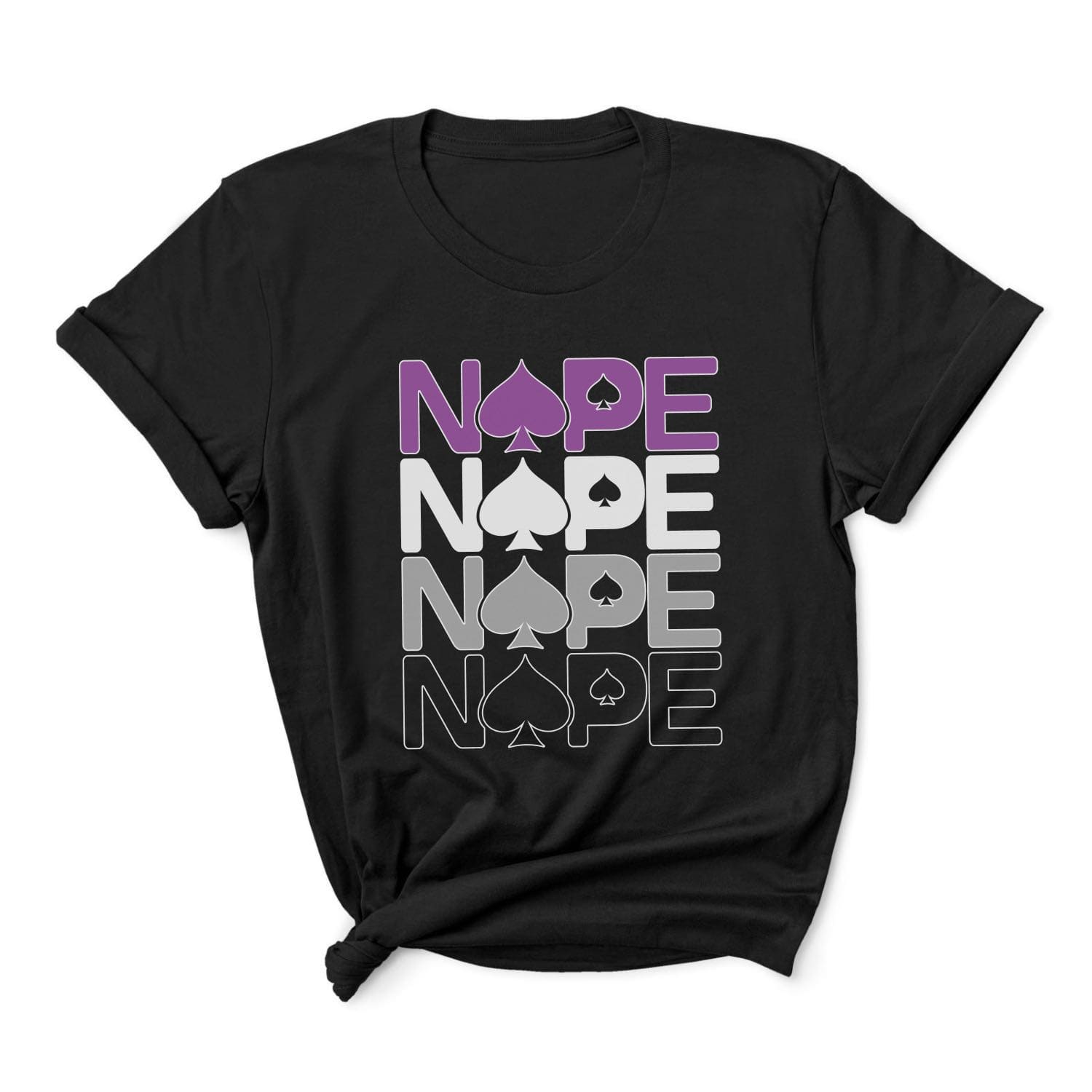 Asexual t-shirt ace of spades nope