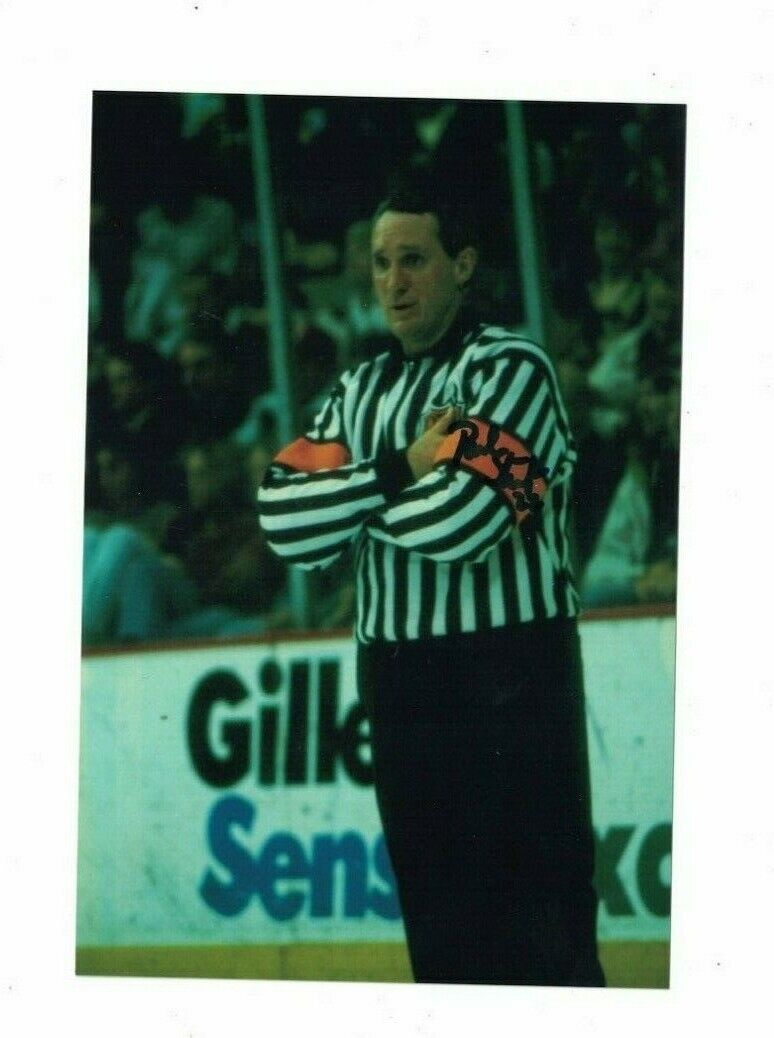 Paul Stewart NHL Hockey Referee Signed 4x6 Hockey Photo Poster painting W/Our COA