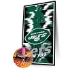 New York Jets-Full Round Diamond Painting 30*55CM