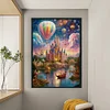 Castle Hot Air Balloon - 11CT Stamped Cross Stitch 40*60cm