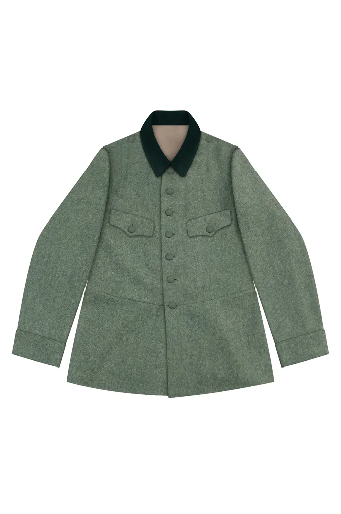   Reissued Dutch EM Field Grey Wool Field Tunic Jacket By German I German-Uniform