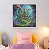 Mushroom House-16CT Stamped Cross Stitch 40*40cm/15.75*15.75in tapestrymarket
