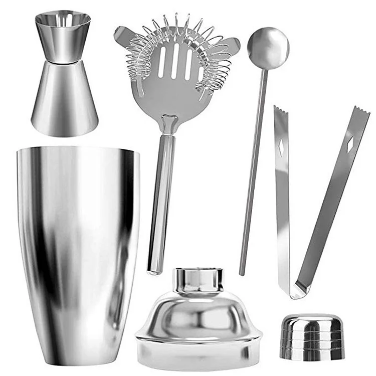 Stainless Steel Cocktail Shaker Mixer Wine  Shaker For Bartender Drink Party Bar Tools