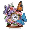 Diamond Painting Acrylic Flower Butterfly Clock Ornament