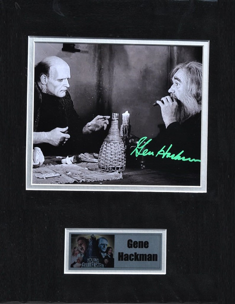 GENE HACKMAN SIGNED Autographed Photo Poster painting Young Frankenstein wcoa