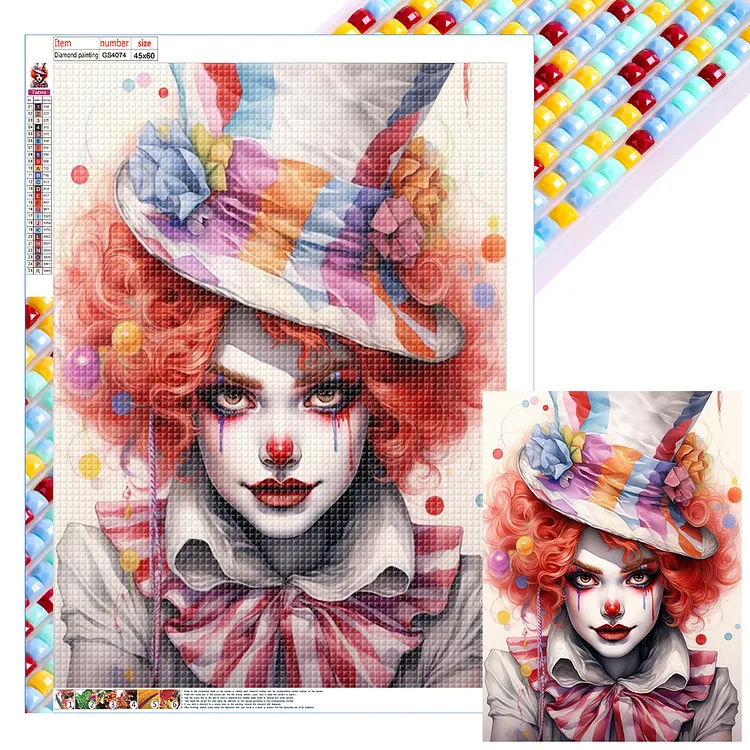 Harley Quinn 45*60CM (Canvas) Full Square Drill Diamond Painting gbfke