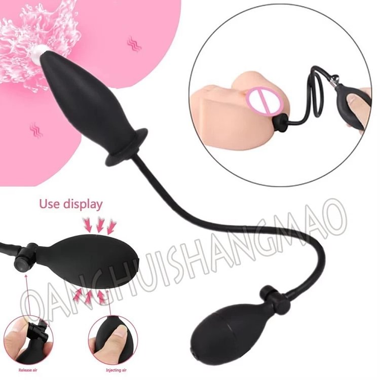 pornhint Pornhint Inflatable Anal Plug Soft Silicone Butt Plug Anal Dilator Vaginal Anus Sex Toys BDSM
