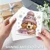 6pcs DIY Hund Diamant Kunst Grußkarten für Urlaub Segen & Geschenkkarten