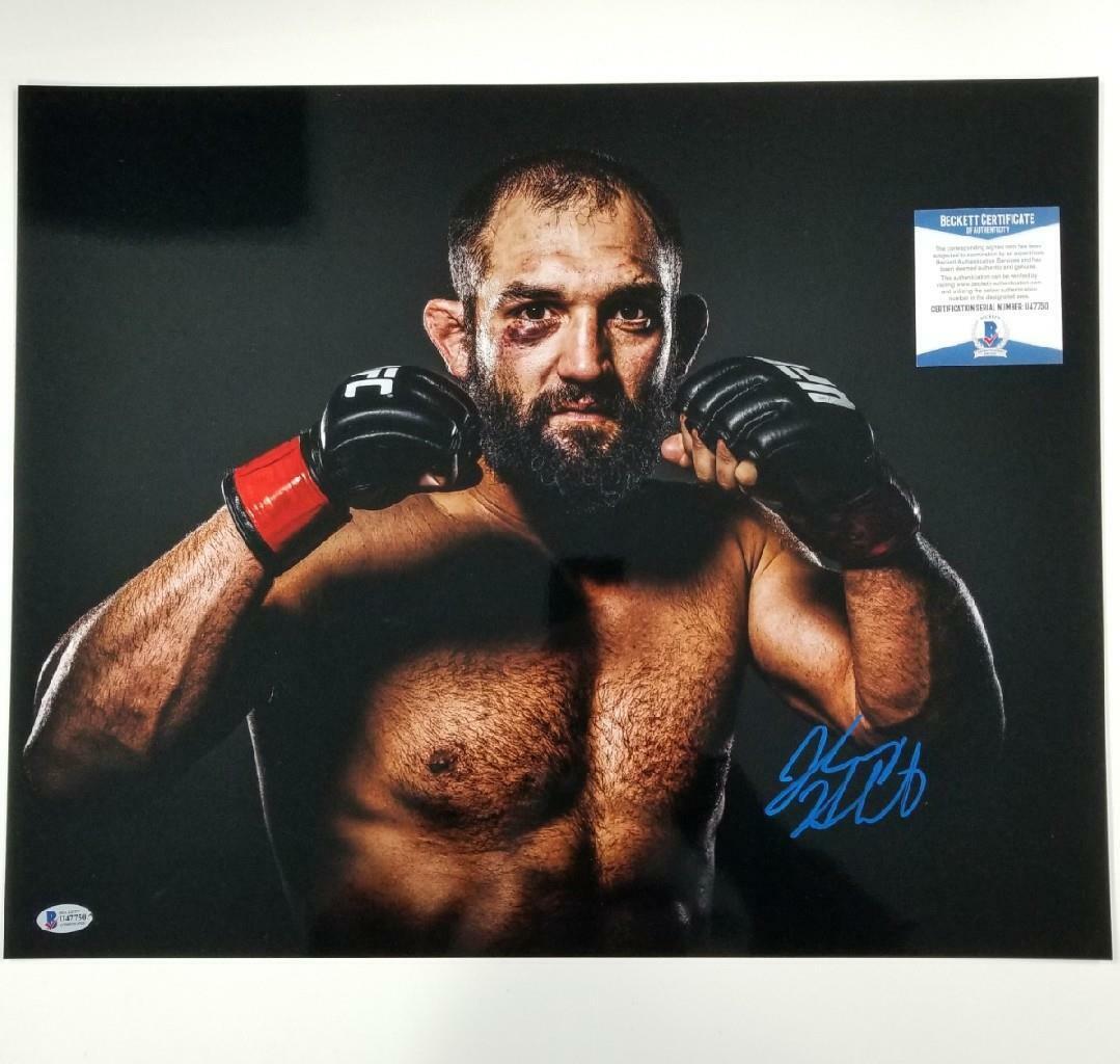 Johny Hendricks signed 16x20 Photo Poster painting UFC MMA Autograph ~ Beckett BAS COA