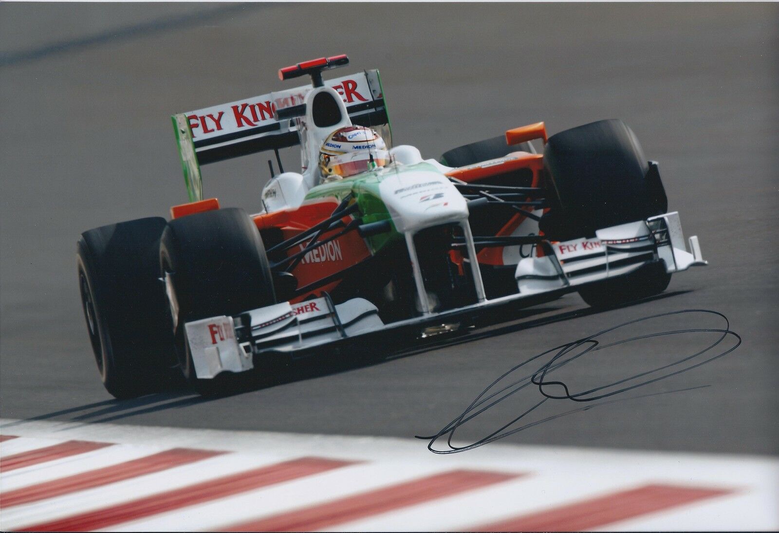 Adrian SUTIL SIGNED Formula 1 Race Driver 12x8 Photo Poster painting AFTAL Autograph COA Genuine