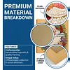(25x25cm)DIY Pearl Painting Xmas Framed Handmade Pearl Material Art Kit Living Room Decor