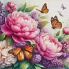 (Multi-Style) Flower-11CT Stamped Cross Stitch 50*50cm/19.69*19.69in