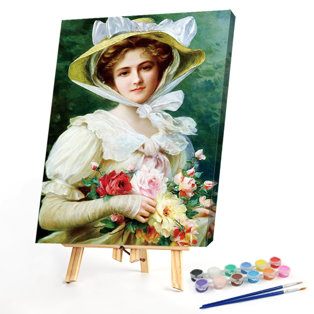 

30*40CM - Paint By Numbers - Lady, 501 Original