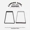 Camping Foldable Metal Stand Aluminum Alloy Box Stand for Outdoor Picnic Fishing