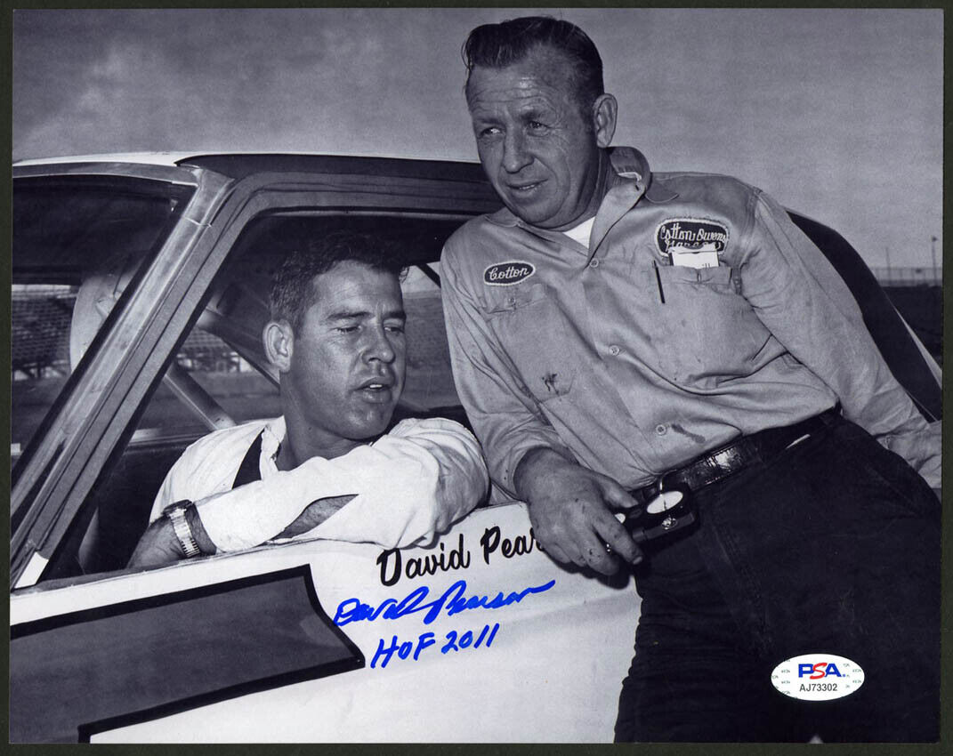 David Pearson SIGNED 8x10 + HOF 2011 NASCAR LEGEND PSA/DNA AUTOGRAPHED Photo Poster painting