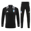 2024 Italy Black Training Jacket Set