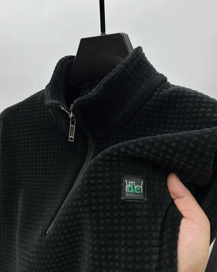 Premium alpaca fleece half zip sweater Radinnoo.com