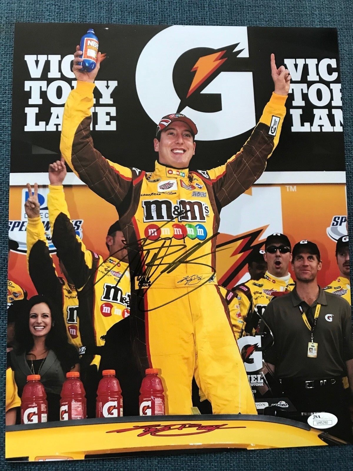 Nascar Kyle Busch Autographed Signed 11x14 Photo Poster painting JSA COA