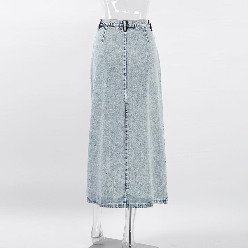 Retro Design Denim Skirt For Women