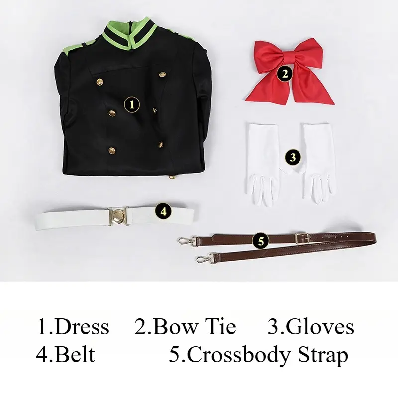 [Wetrose] Pre-Order Seraph of The End Vampire Reign Shinoa Hiiragi Mitsuba Sangu Uniform Cosplay Costume