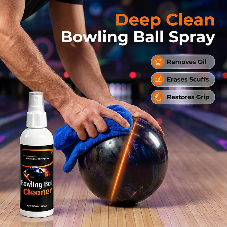 🥳2026 HOT SALE🥳💞50K+ SOLD!🎳💪 50% OFF! Pro-Grade Bowling Ball Cleaner &ndash; Instantly removes lane oil. Includes premium towel. Keeps your ball performing like new! ✨
