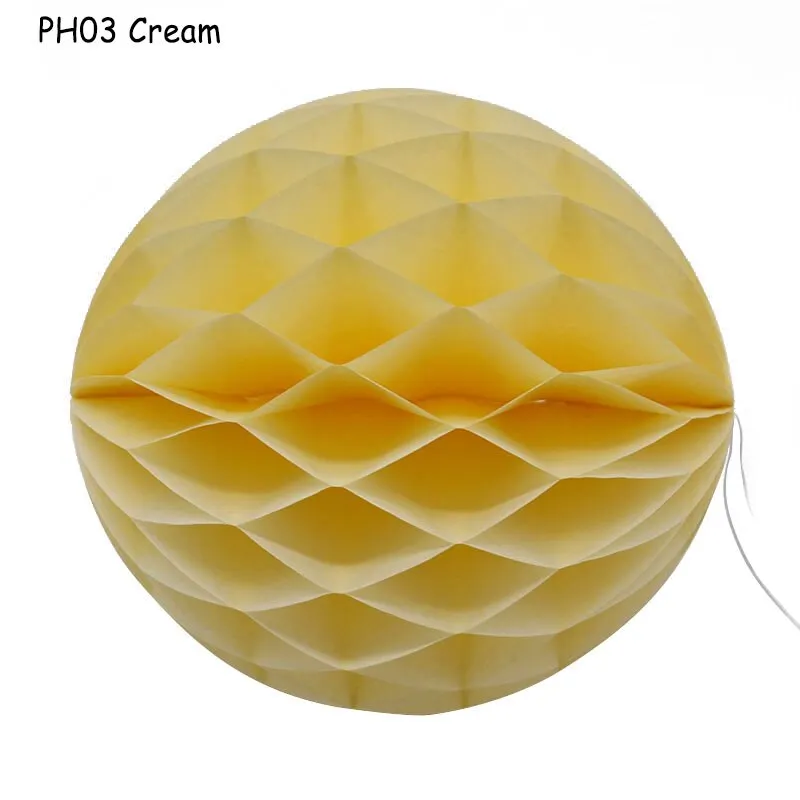 1Pcs 2 -12 Chinese Round Hanging Paper Honeycomb Flowers Balls Crafts Party Wedding Home DIY Decoration Paper Lantern Pompom