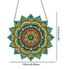 (US Only)Mandala Acrylic Special Shape Diamond Painting Mirror for Home Office Decor