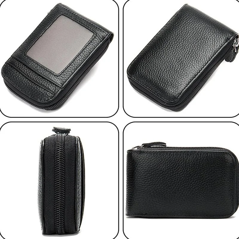 Unisex Creative Organ Card Holder Leather Large-Capacity Wallet