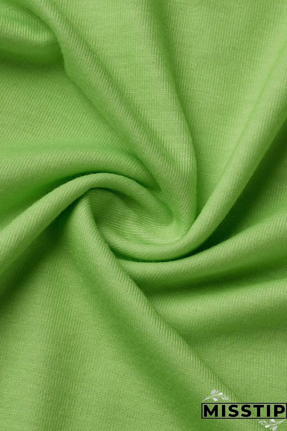 Fluorescent Green Casual Gradual Change Print Patchwork U Neck Sleeveless Two Pieces