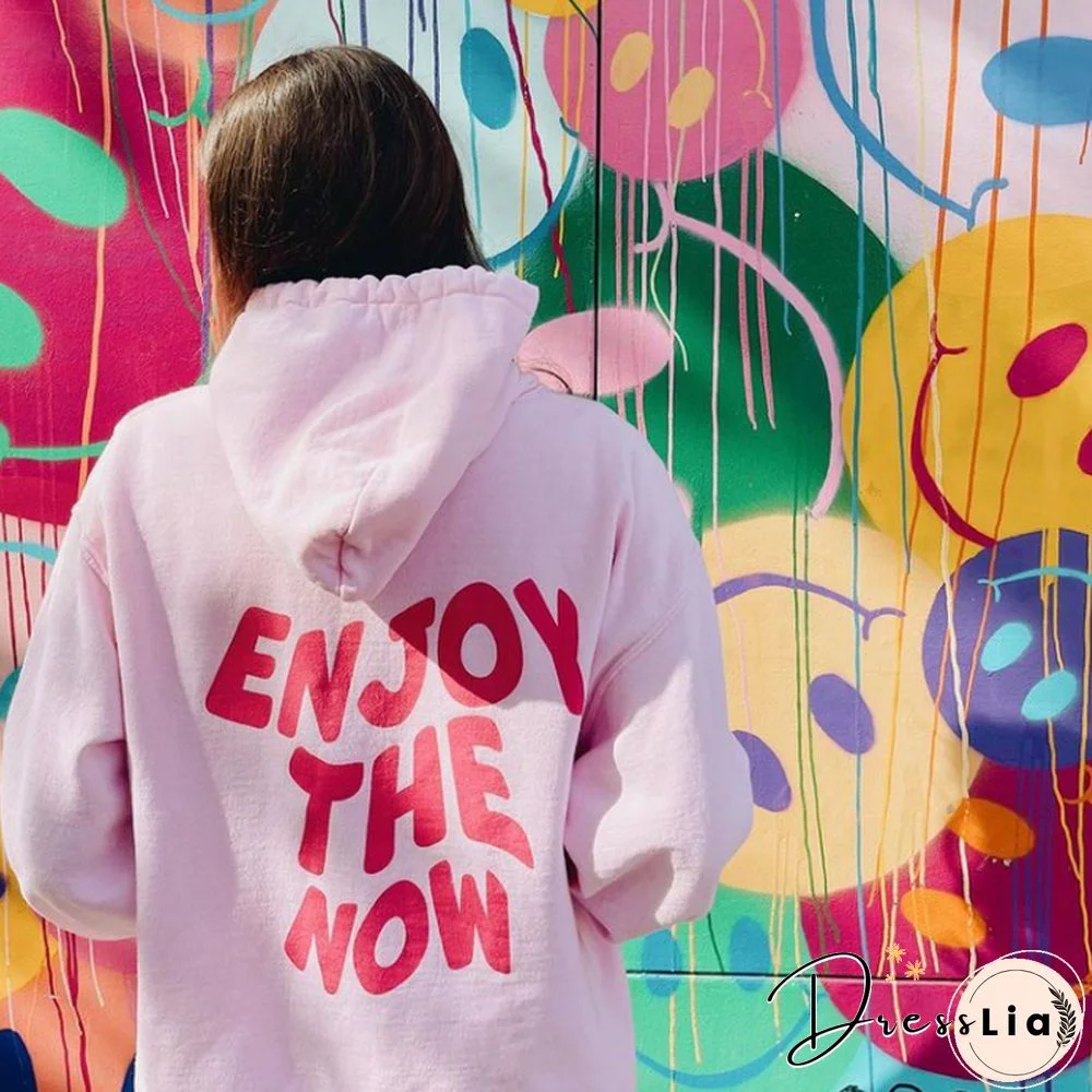 Enjoy The Now Preppy Hoodie