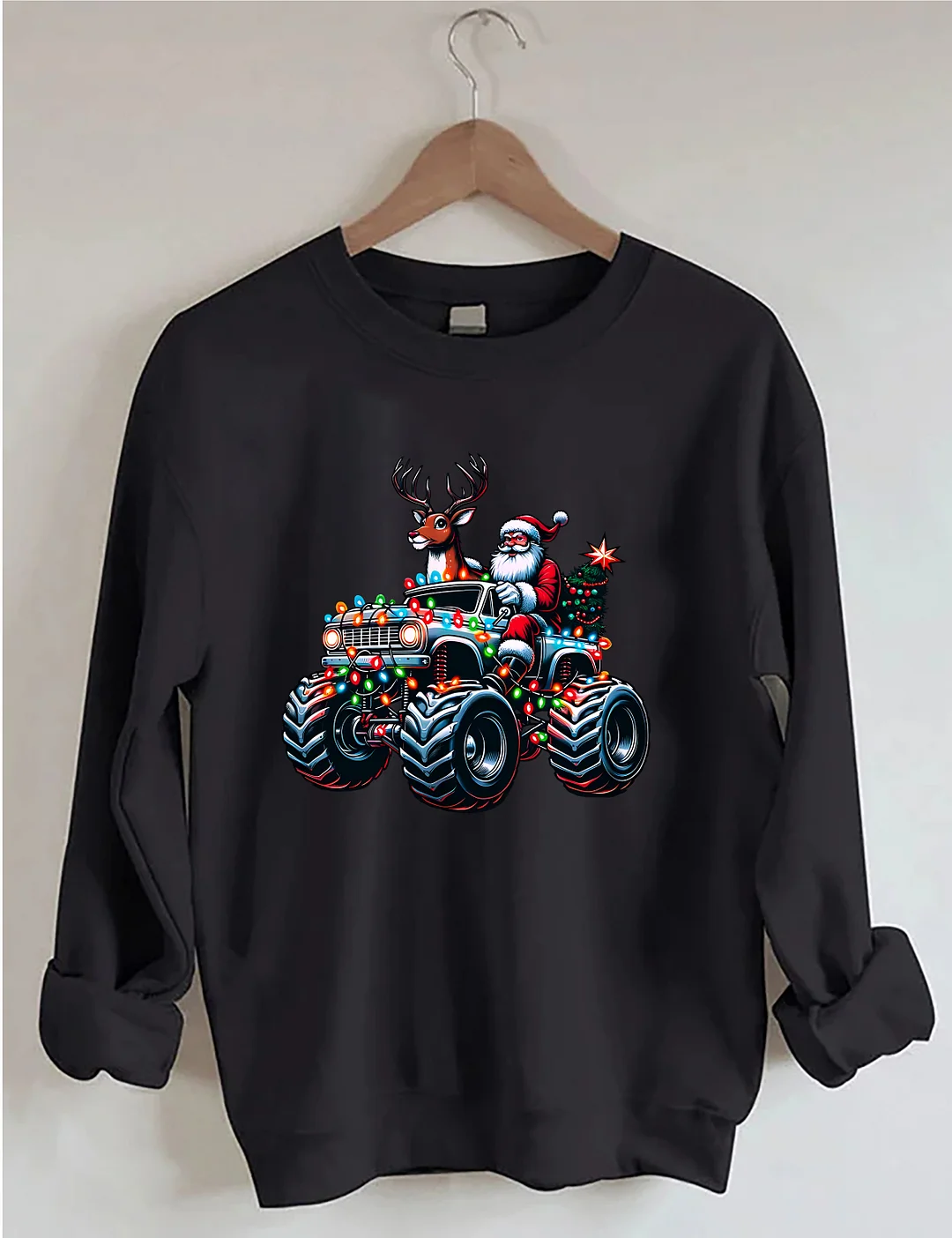 Monster Truck Christmas Sweatshirt