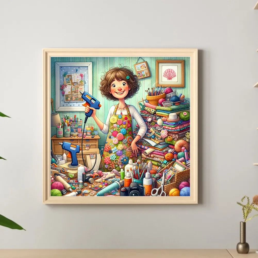 Diamond Painting - Full Round Drill - Cute Elf(Canvas|50*50cm)