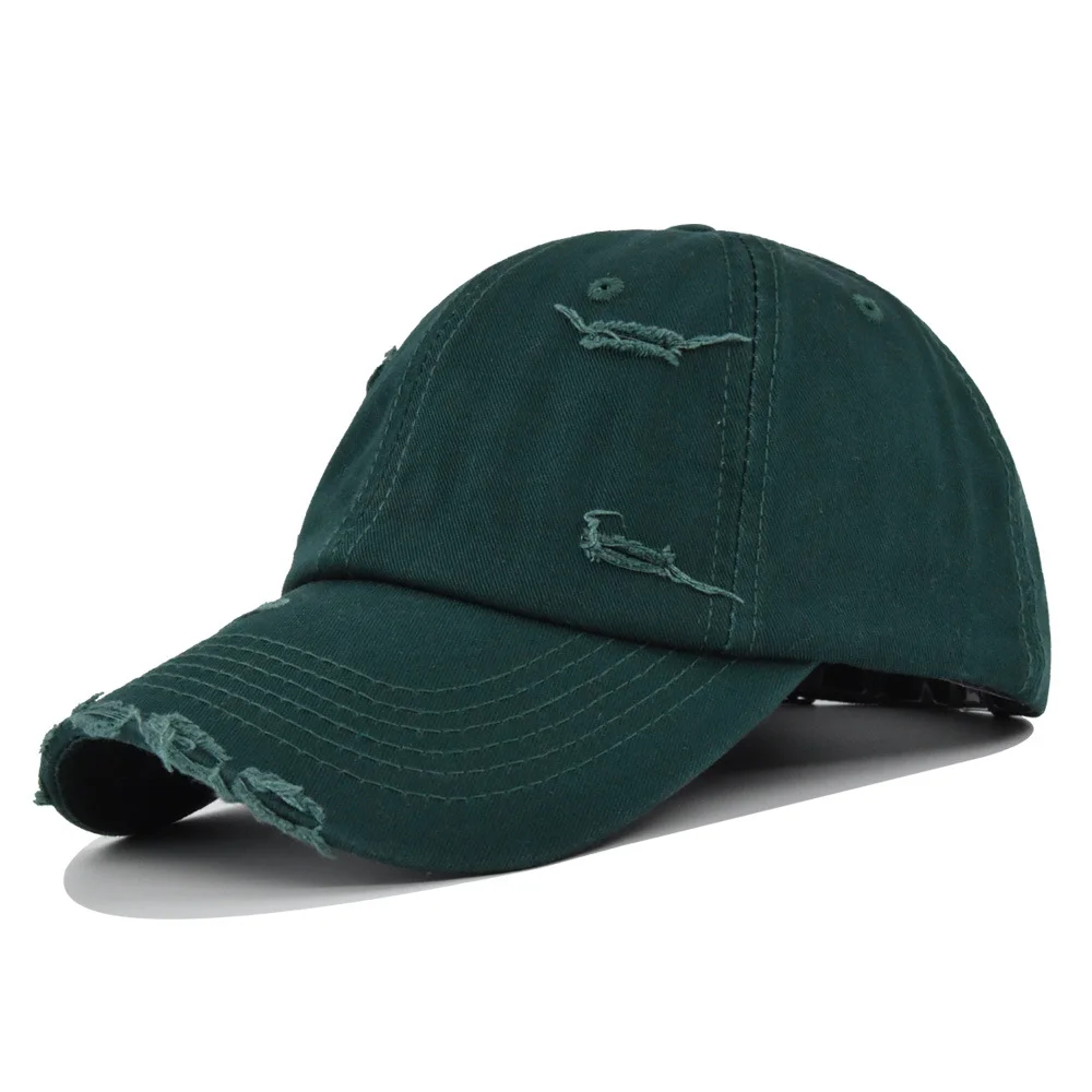 High quality washed baseball cap duck tongue cap broken baseball cap