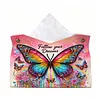 DIY Diamond Painting Creative Design Leather Handmade Tissue Holder Rhinestones Decorative Tissue Box Craft Kits