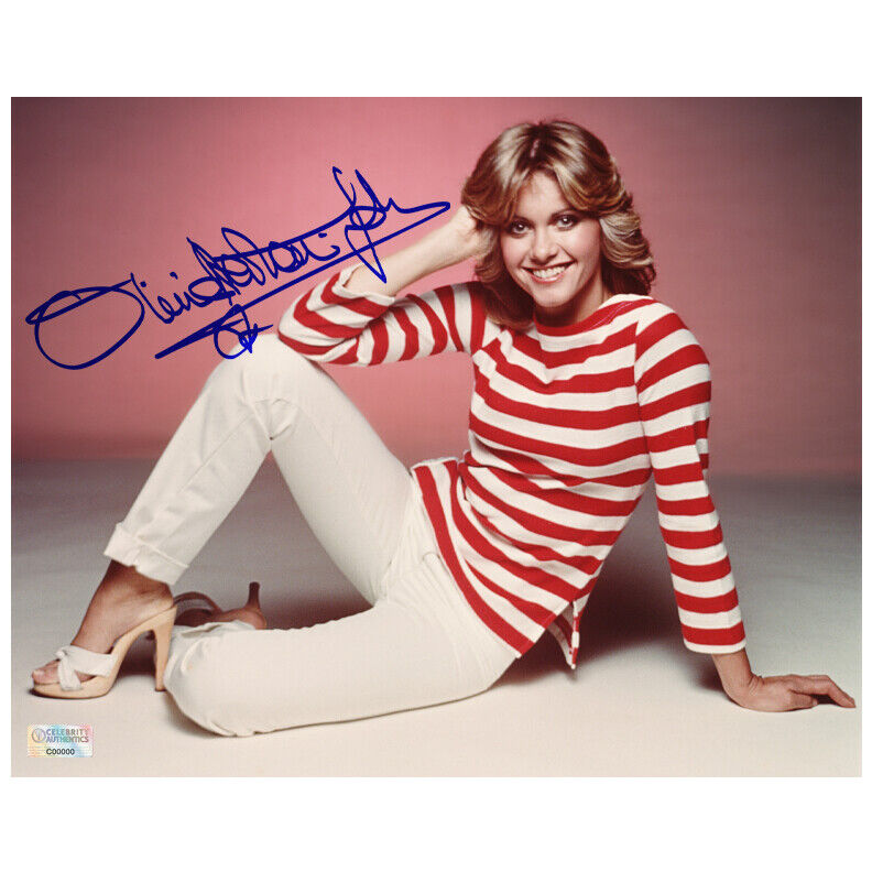 Olivia Newton-John Autographed 8x10 Studio Photo Poster painting