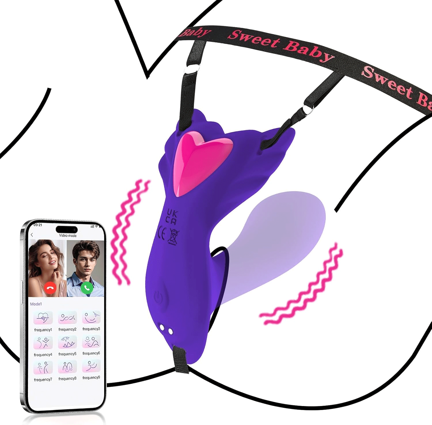 Velvra – App-controlled Wearable Vibrator With Insert Dildo & Clitoral Stimulation By Rose Toy