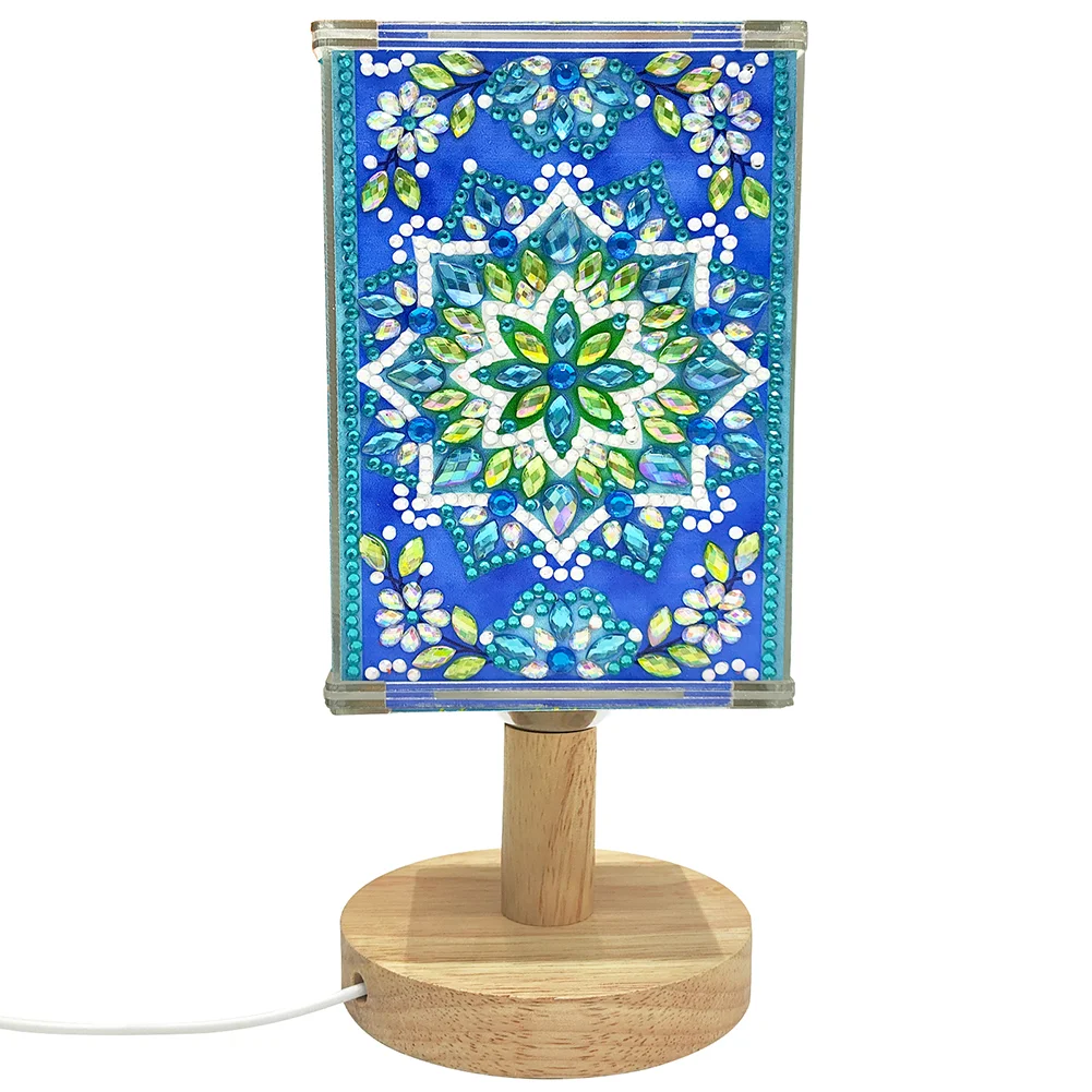 DIY Special Shaped Diamond Painting Mandala Lamp Decorative USB Charge