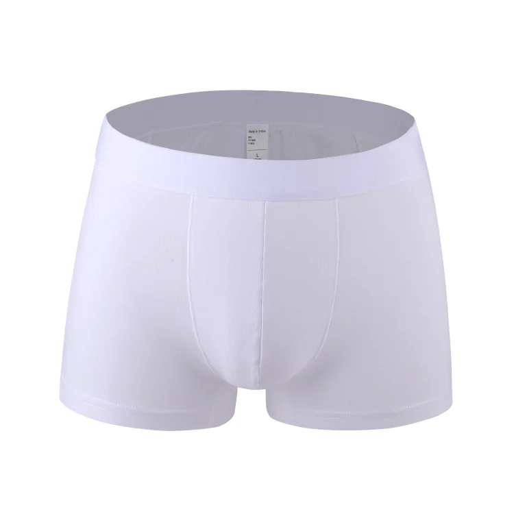 Pure Color Simple Men's Underwear Cotton Men's Boxer Briefs