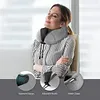 HOMIEE memory pillow neck pillow U-shaped pillow color box set gray (eye mask, storage bag, earplugs) (Light Grey)
