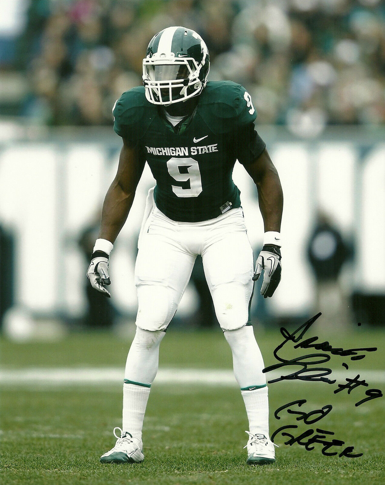 ISAIAH LEWIS HAND SIGNED MICHIGAN STATE SPARTANS 8X10 Photo Poster painting W/COA