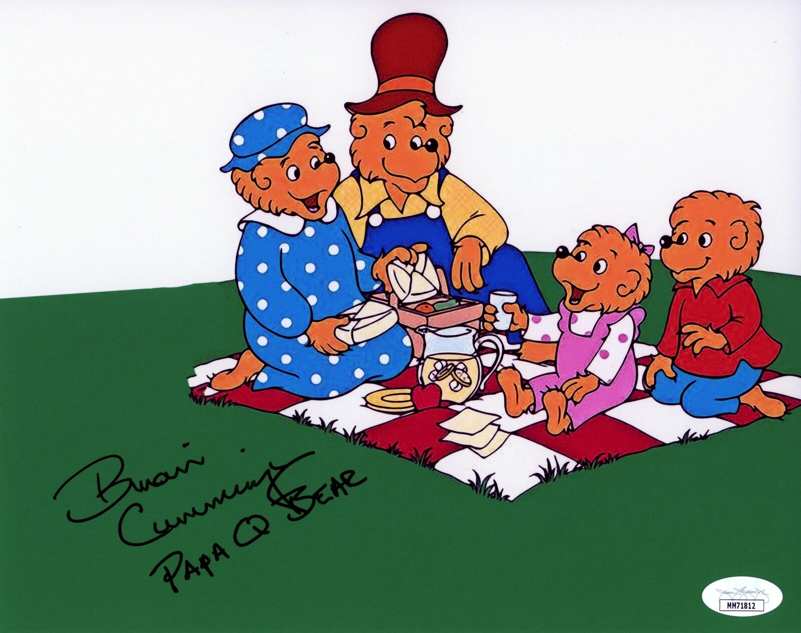 Brian Cummings Berenstain Bears 8x10 Photo Poster painting Signed Autographed JSA Certified COA