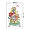 Mouse-14CT Stamped Cross Stitch 20*32cm/7.87*12.6in
