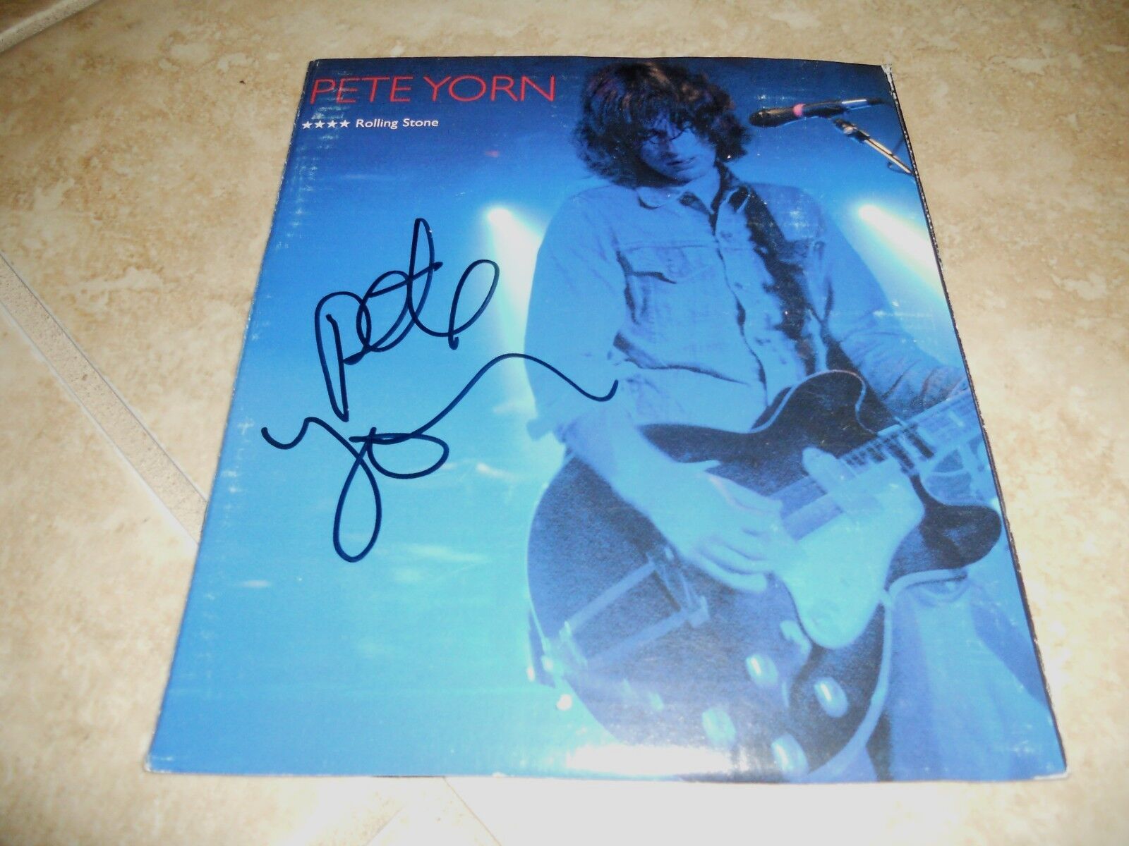 Pete Yorn Autographed Signed 6x7 CD Cardboard Ad Photo Poster painting #2 PSA Guaranteed