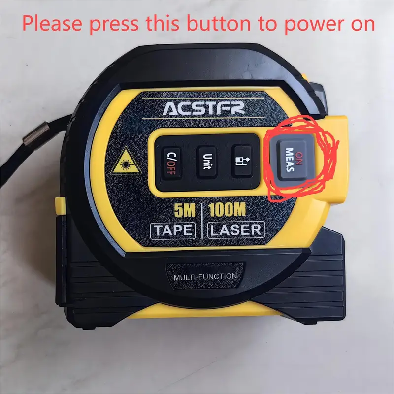 1pc laser tape measure 3in 1 digital tape measure laser rangefinder steel tape measure with 2aaa batteries Product details 4